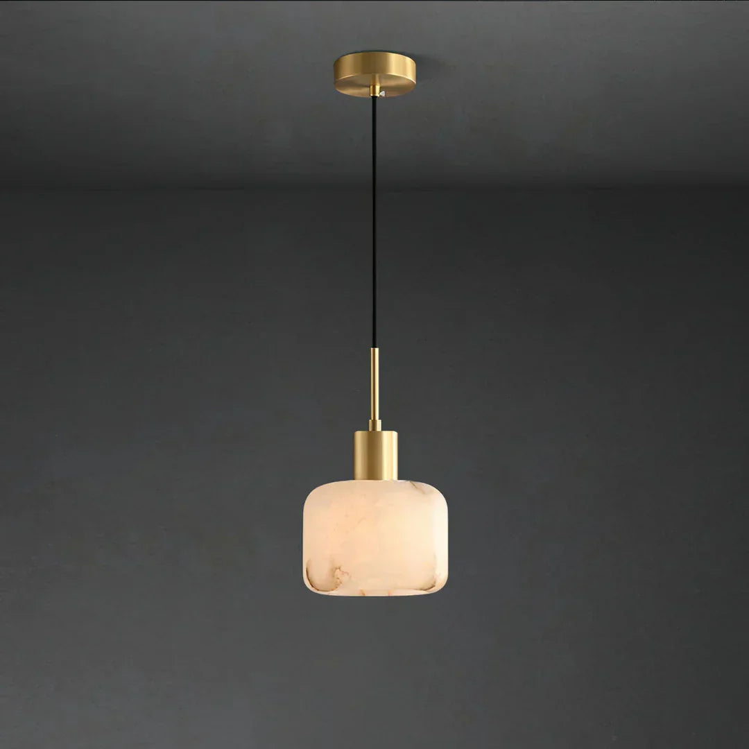 Natural Alabaster Small Pendant Light