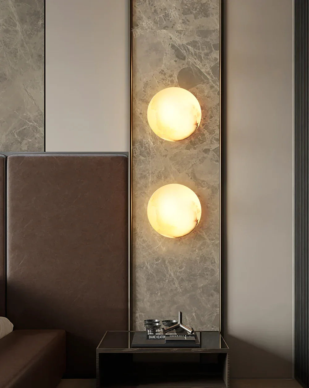 Orb Alabaster Wall Lamp