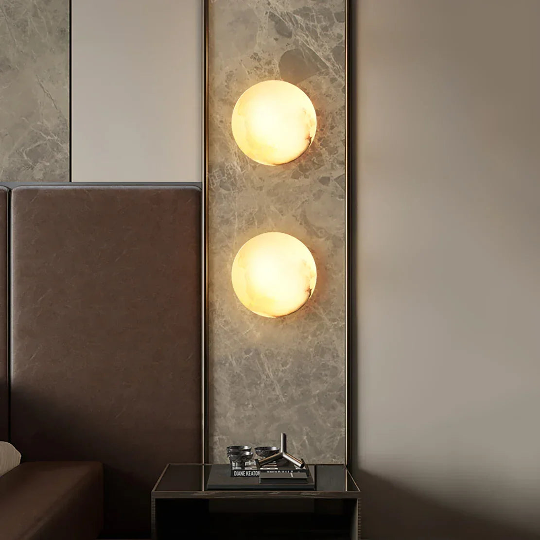 Orb Alabaster Wall Lamp