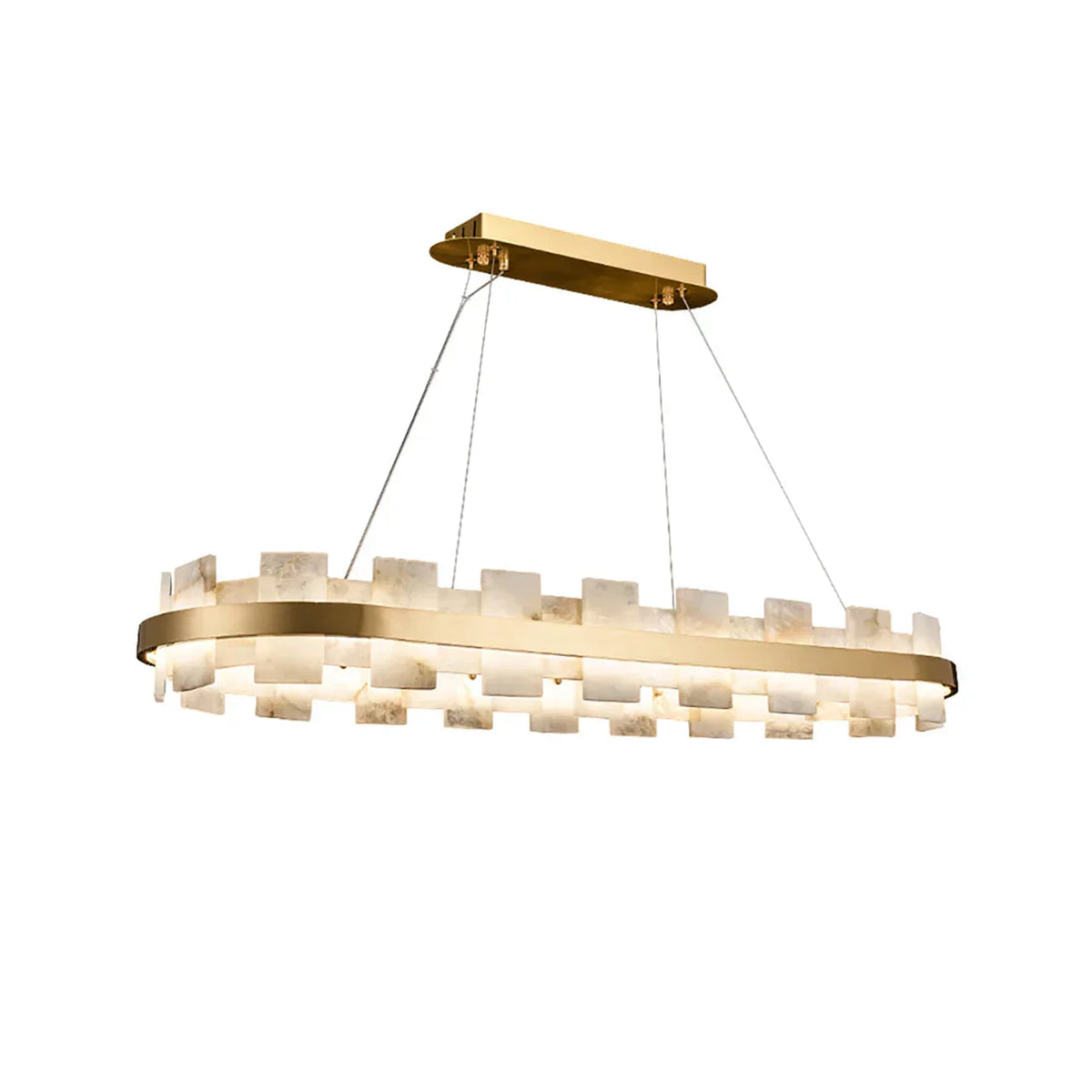 Oval Anita Alabaster Chandelier