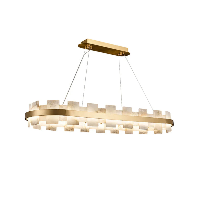 Oval Anita Alabaster Chandelier