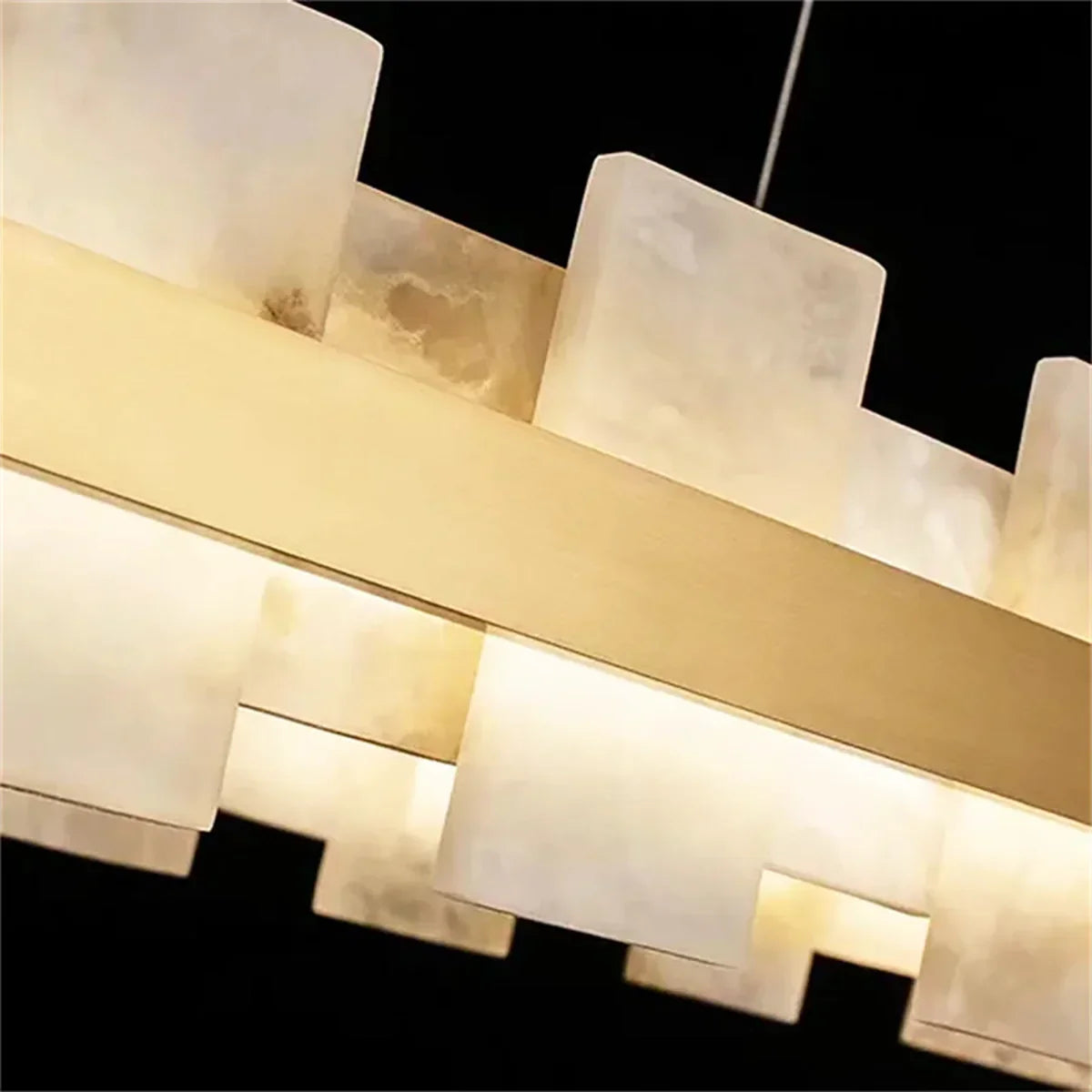 Oval Anita Alabaster Chandelier