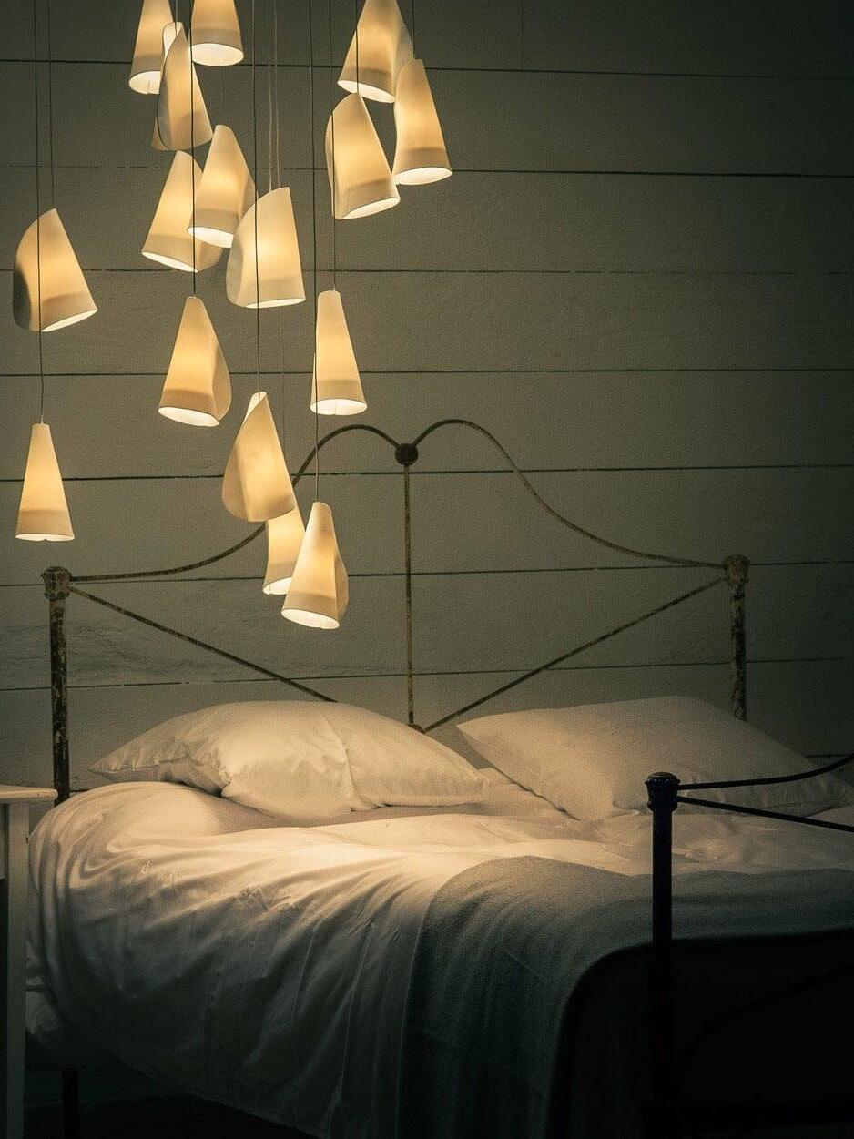 Porcelain Cascade Cluster Pendant Light