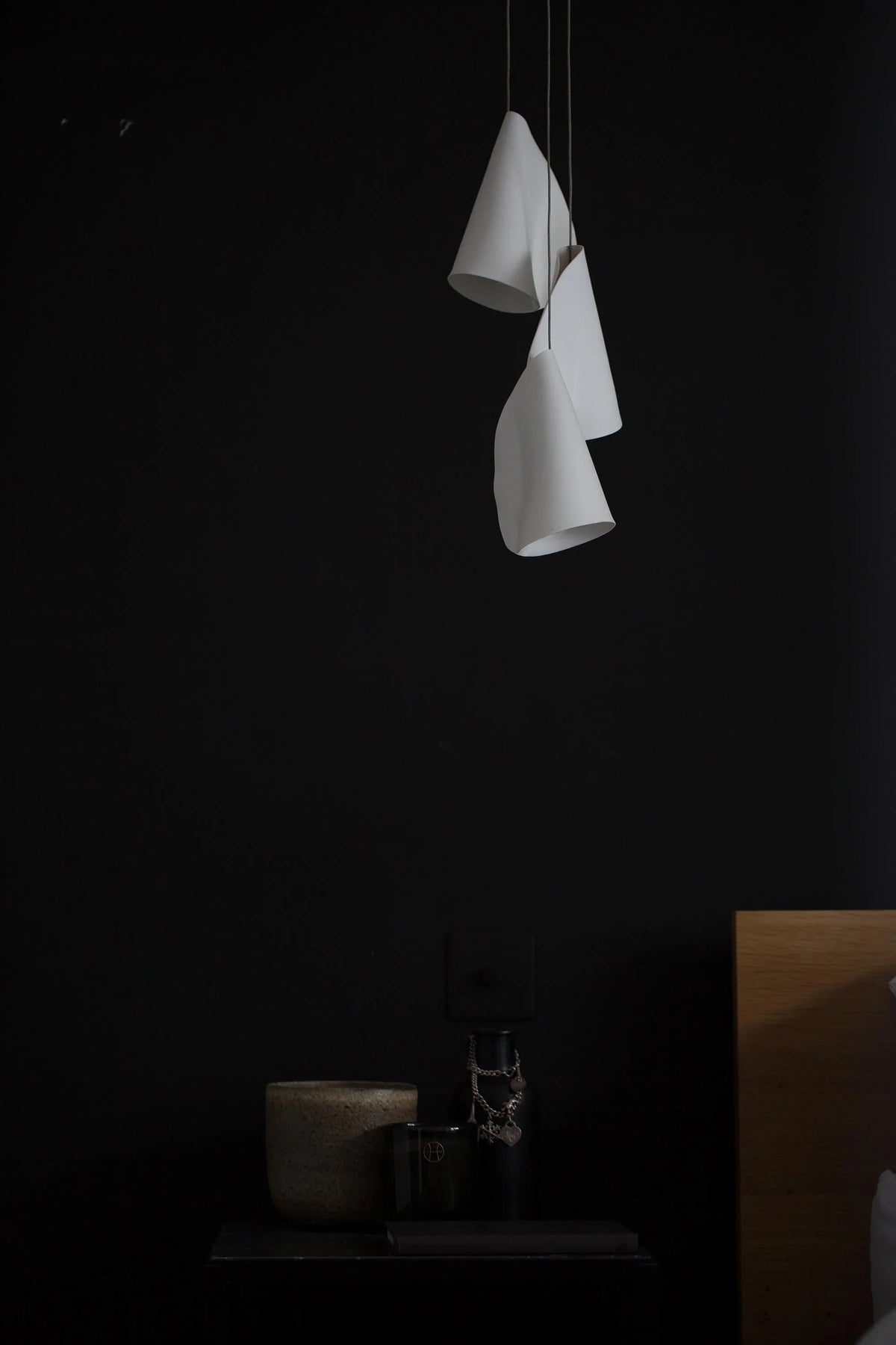 Porcelain Cascade Cluster Pendant Light