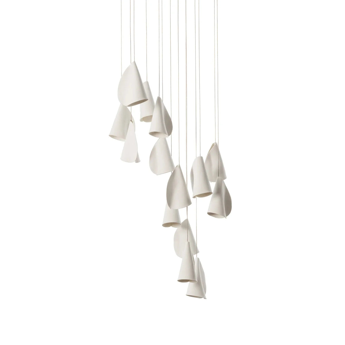 Porcelain Cascade Cluster Pendant Light
