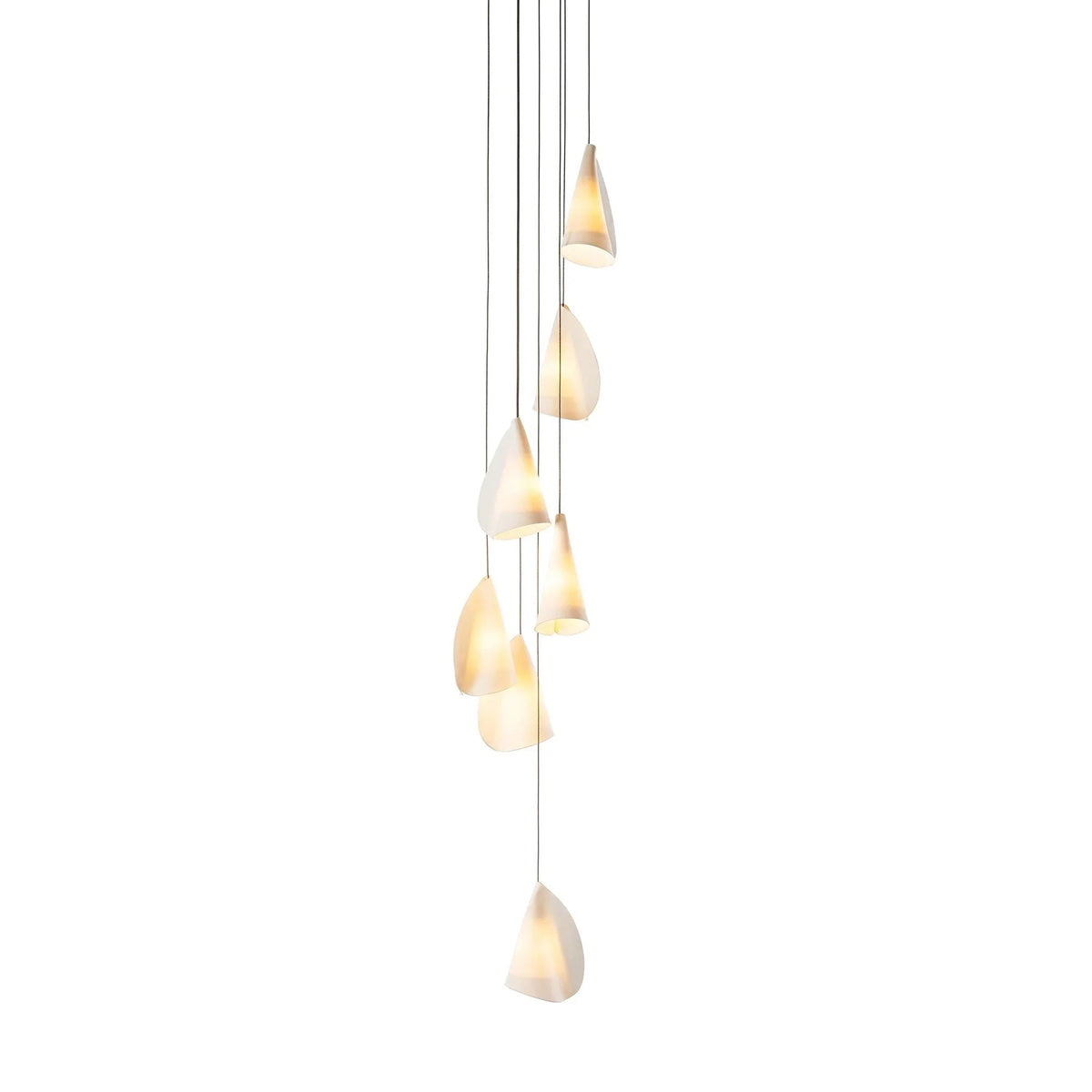 Porcelain Cascade Cluster Pendant Light