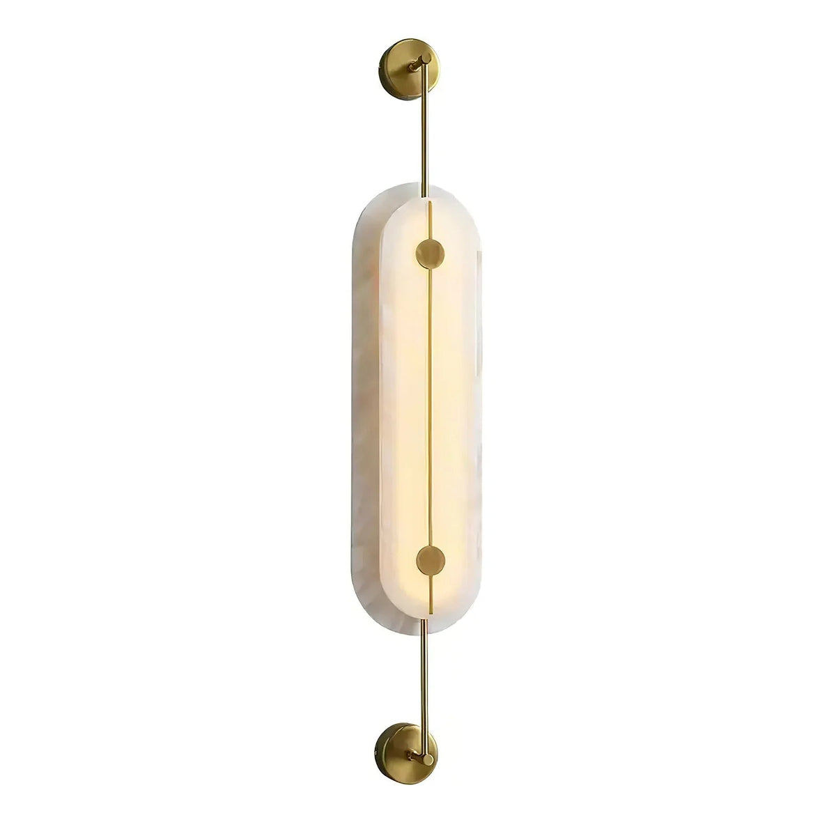 Alabaster Solvane Slender Oval Wall Sconce