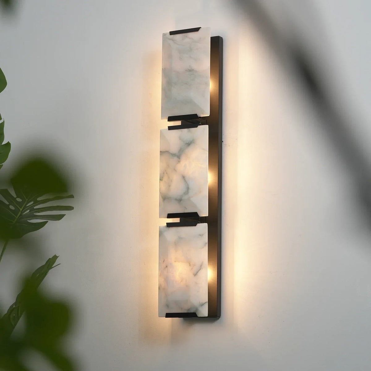 Rectangular Alabaster Wall Lamp