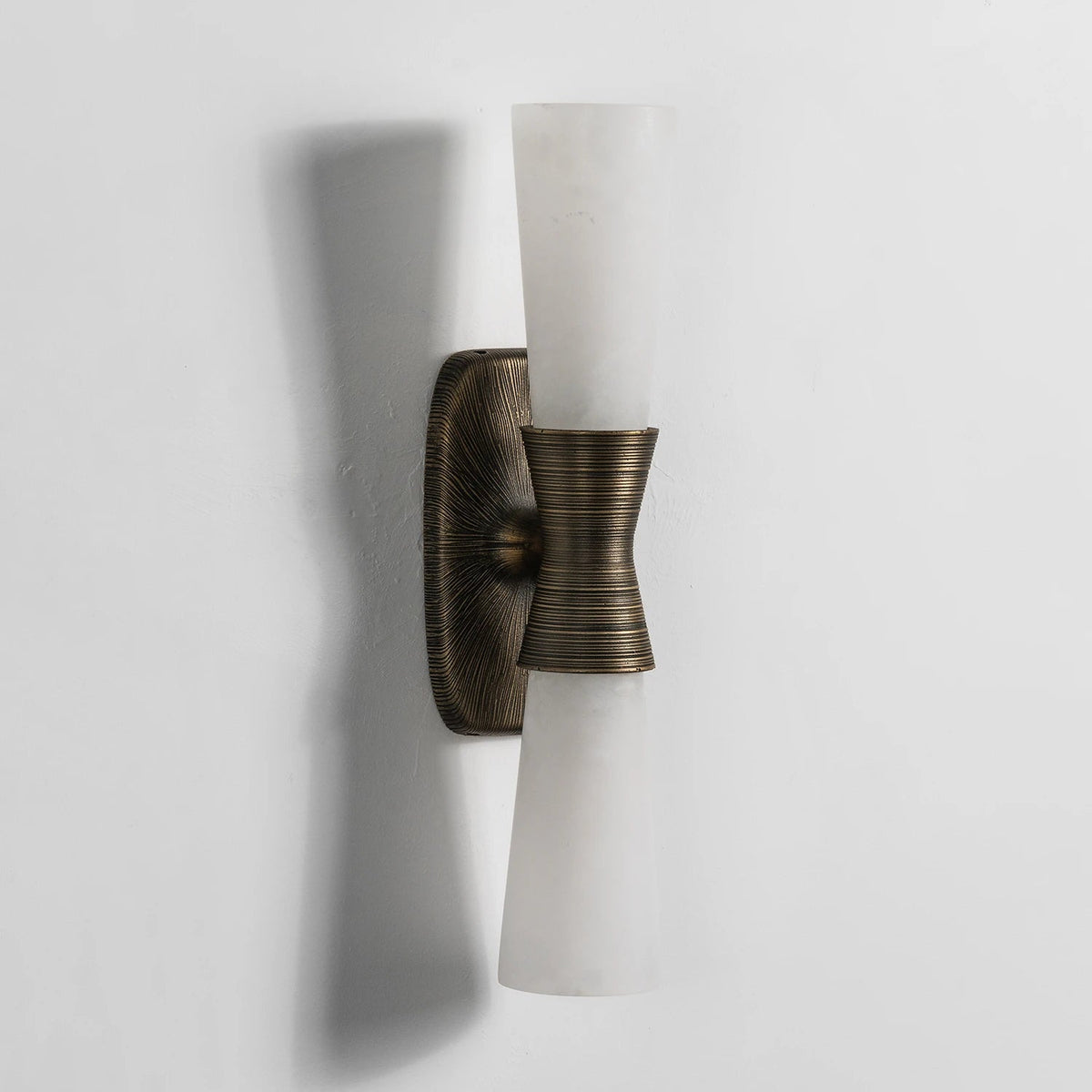 Twist Tapered Alabaster Wall Sconce