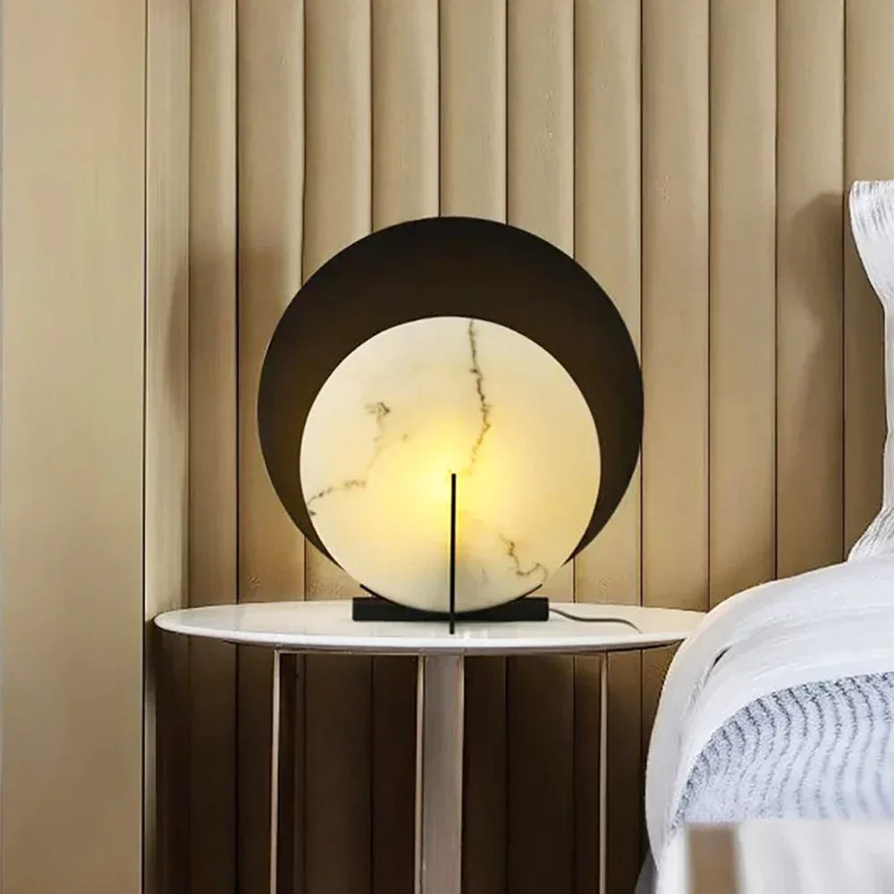 Round Alabaste Corbett Asteria Table Lamp