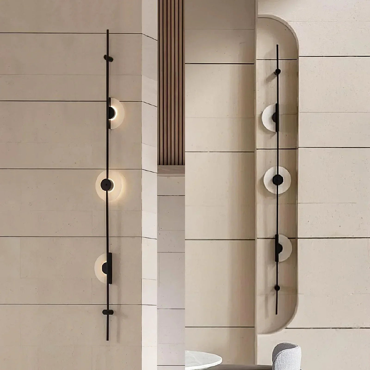 Alabaster Vertical Wall Sconce
