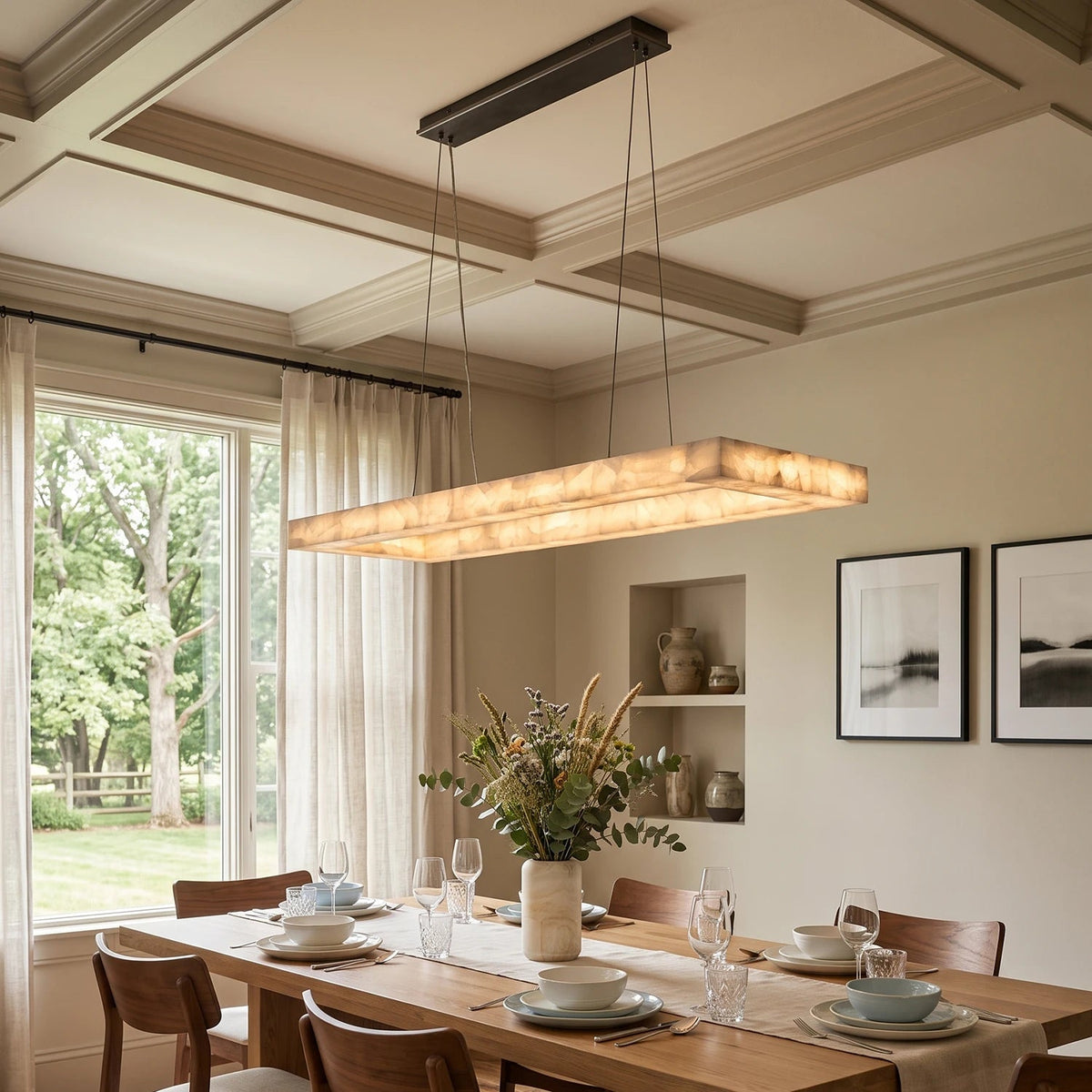 Rivage rectangle chandelier