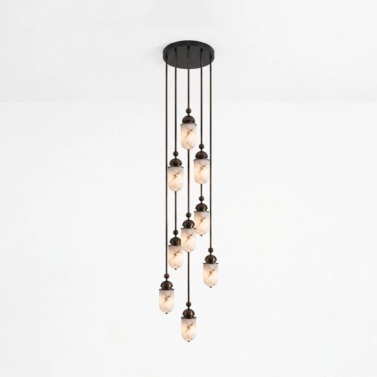 Tamsin Capsule Alabaster Rod Pendant Lamp