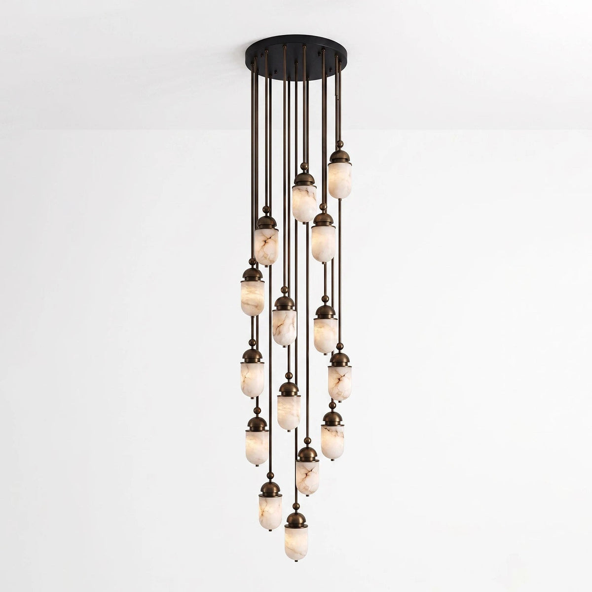 Tamsin Capsule Alabaster Rod Pendant Lamp