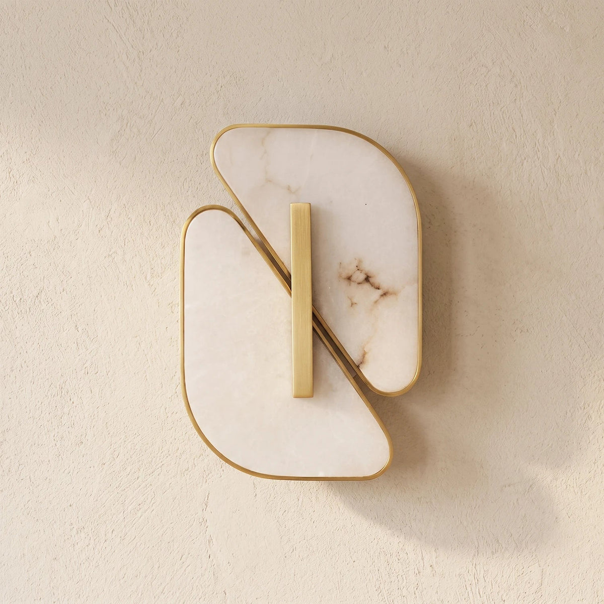Solveig Overlapping Alabaster Wall Sconce