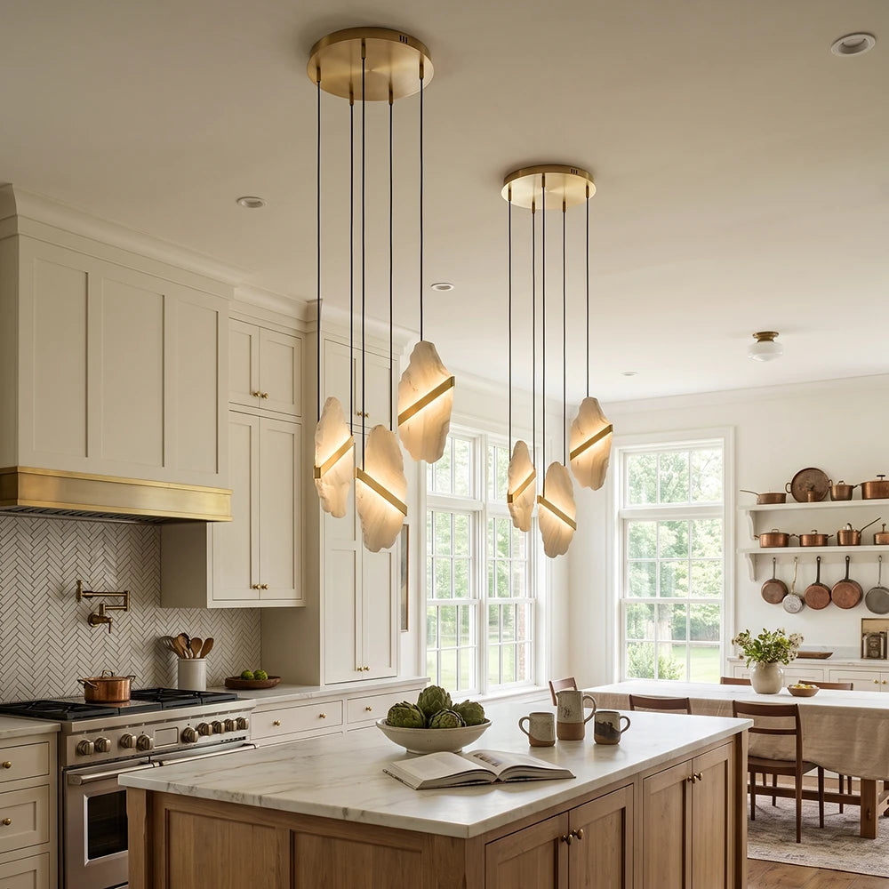 Thalia Cleaved Stone Cluster Chandelier