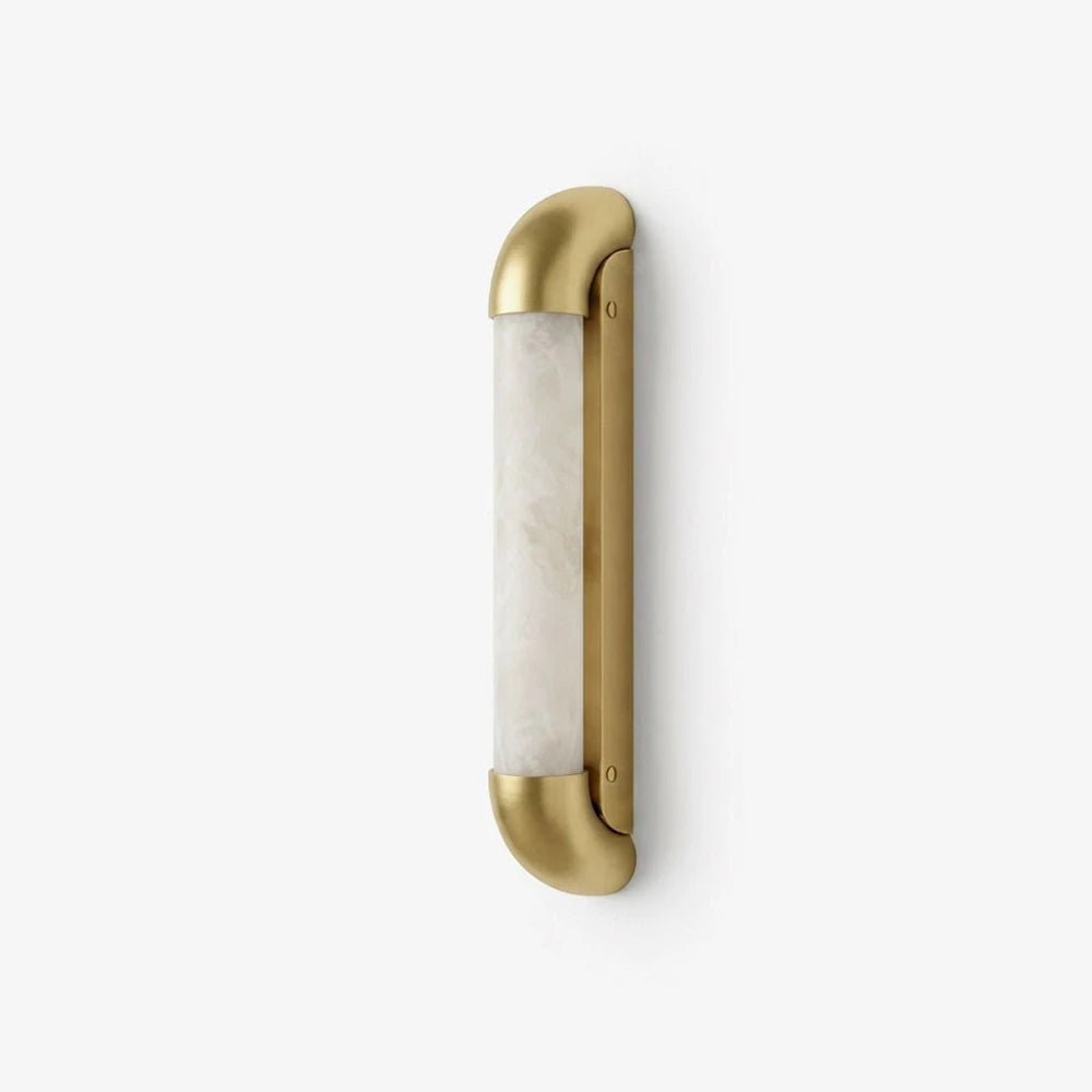 Aveline Bracketed Alabaster Wall Sconce