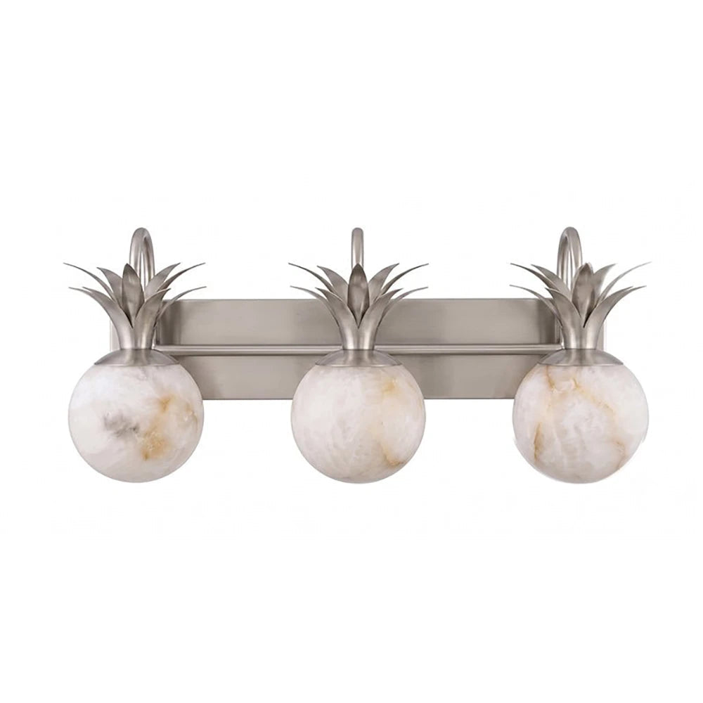 Palmyra Alabaster Globe Palm Wall Sconce
