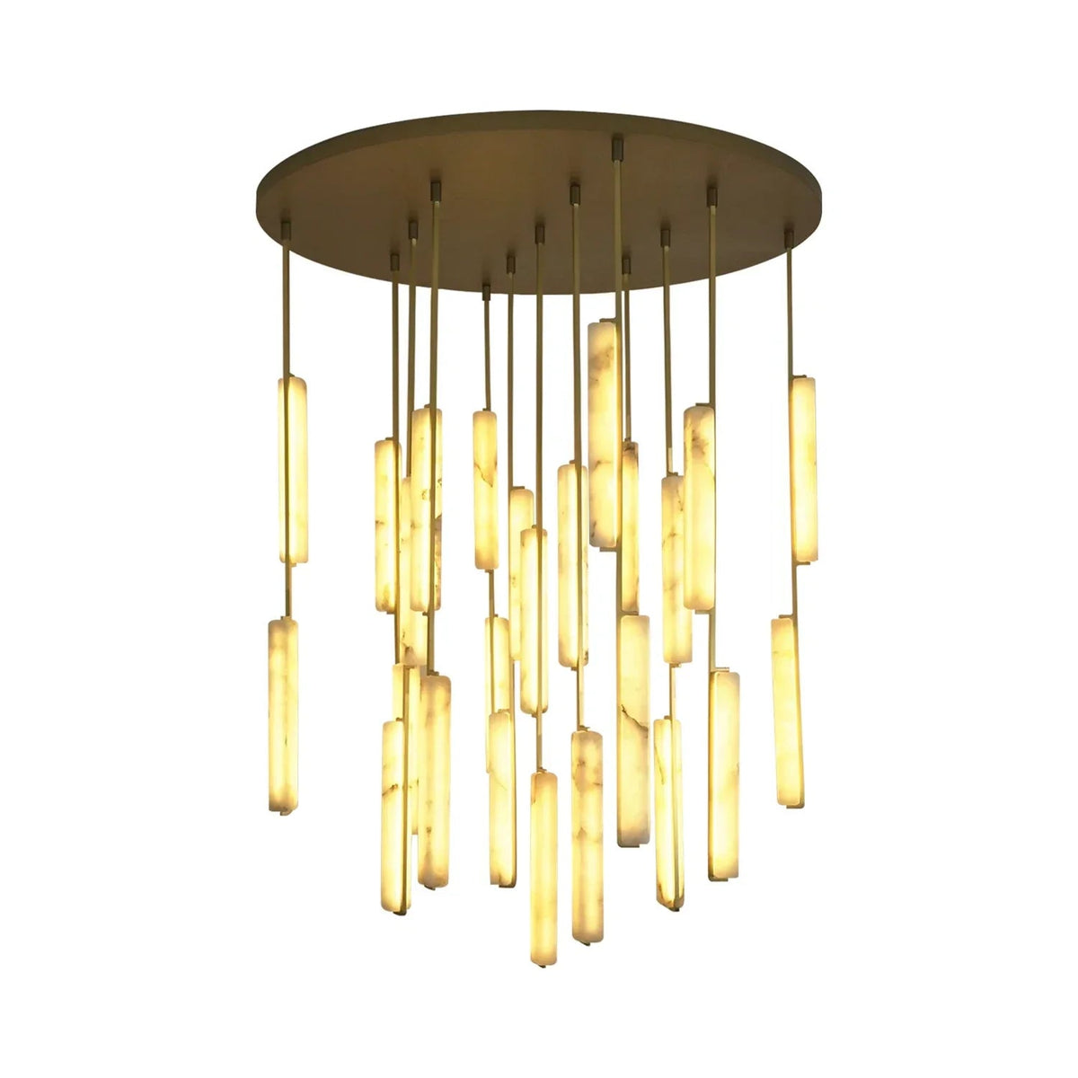 Stalactite Waterfall Linear Alabaster Chandelier