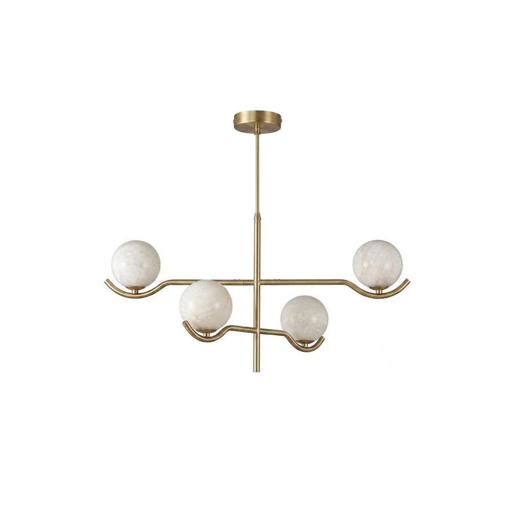 Perrin Crossing Arm Globe Chandelier