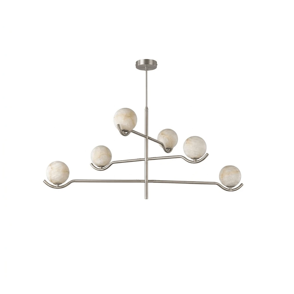 Perrin Crossing Arm Globe Chandelier