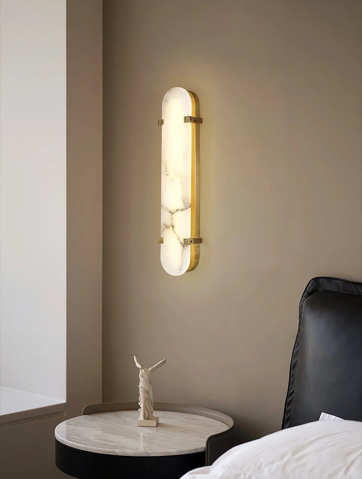 Oval Calla Alabaster Wall Sconce