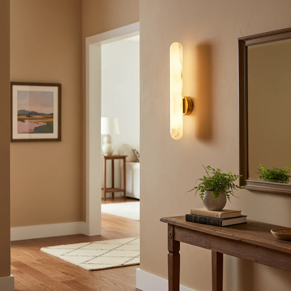 Oval Alunari Alabaster Wall Sconce