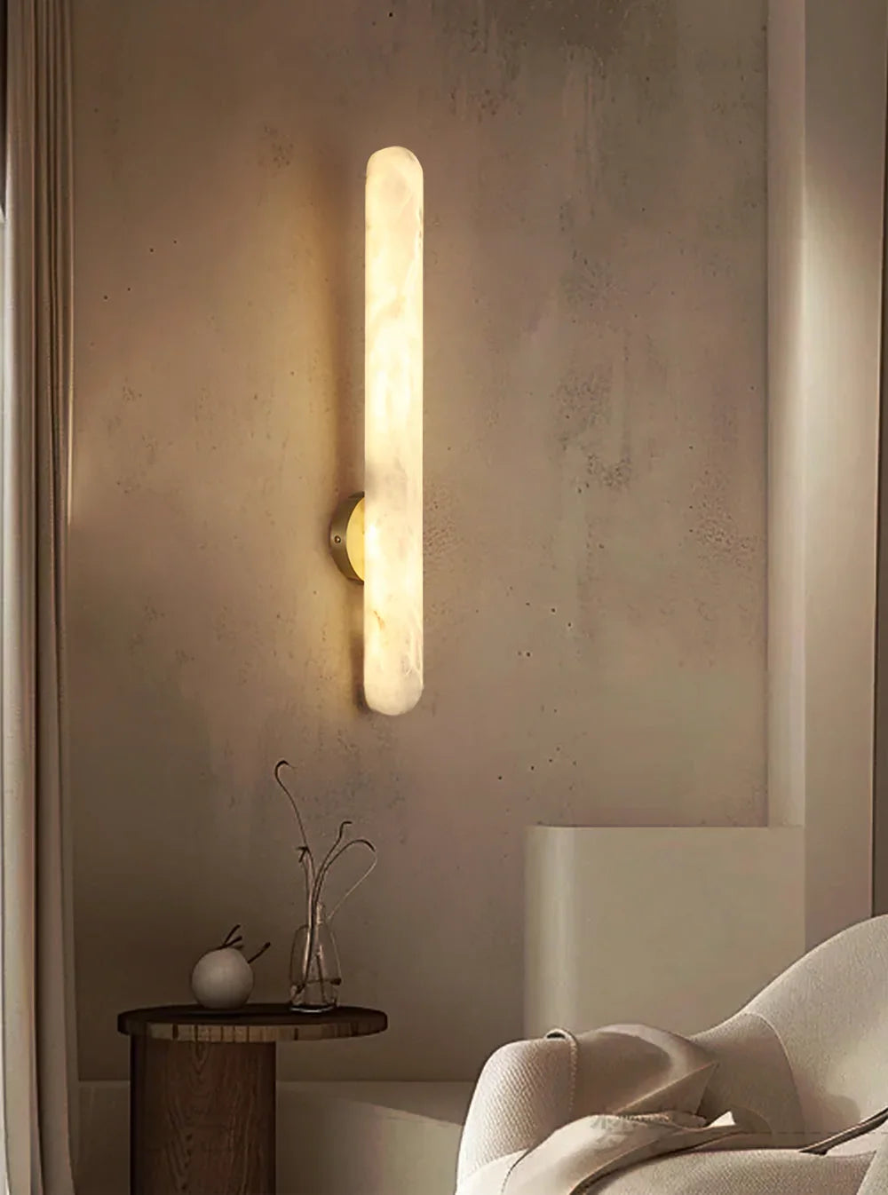 Oval Alunari Alabaster Wall Sconce