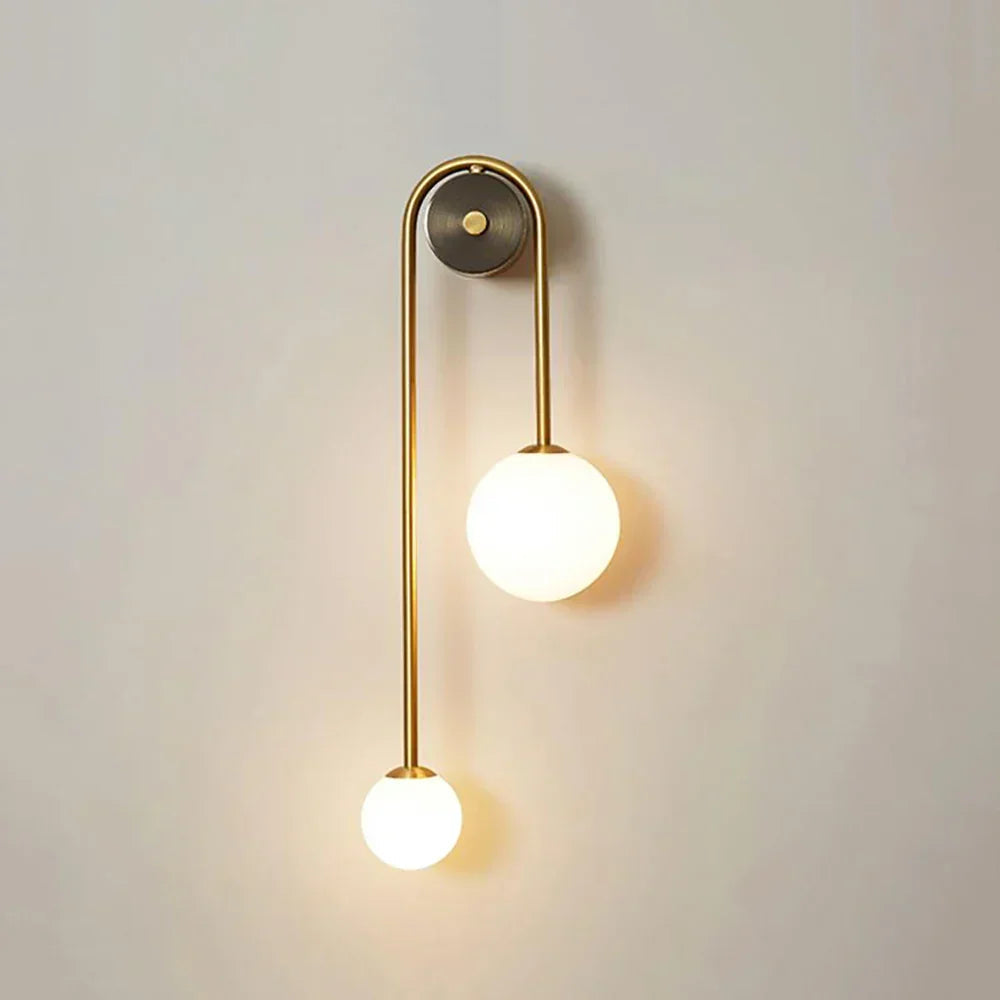 Spherical Light Luxury Wall Lamp