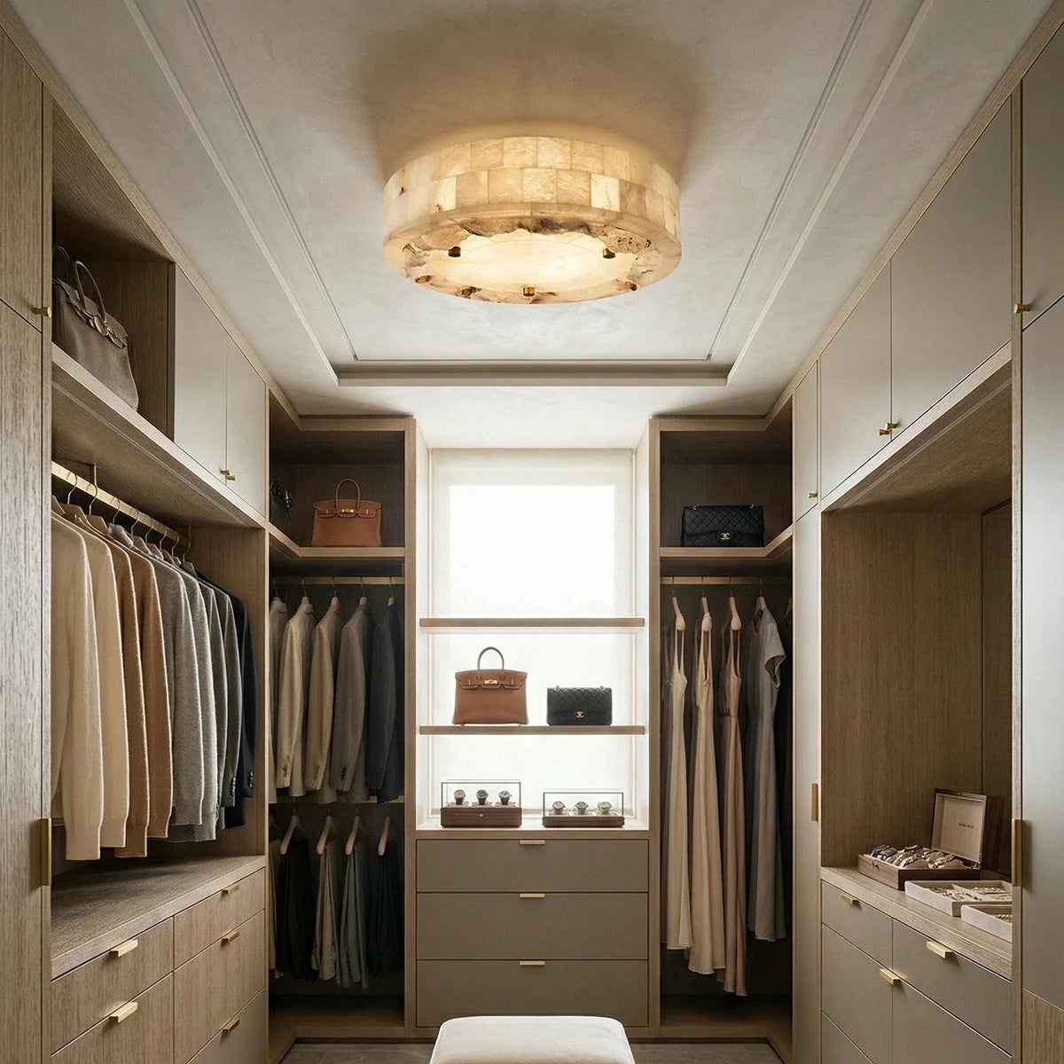 Alabaster Luriel Disk Ceiling Light