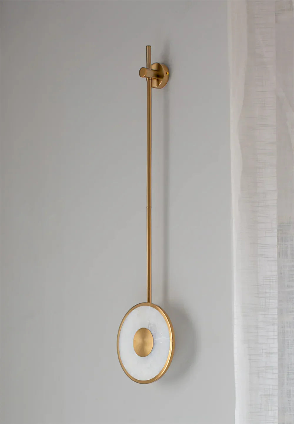 Alabaster Modern Round Strip Wall Lamp