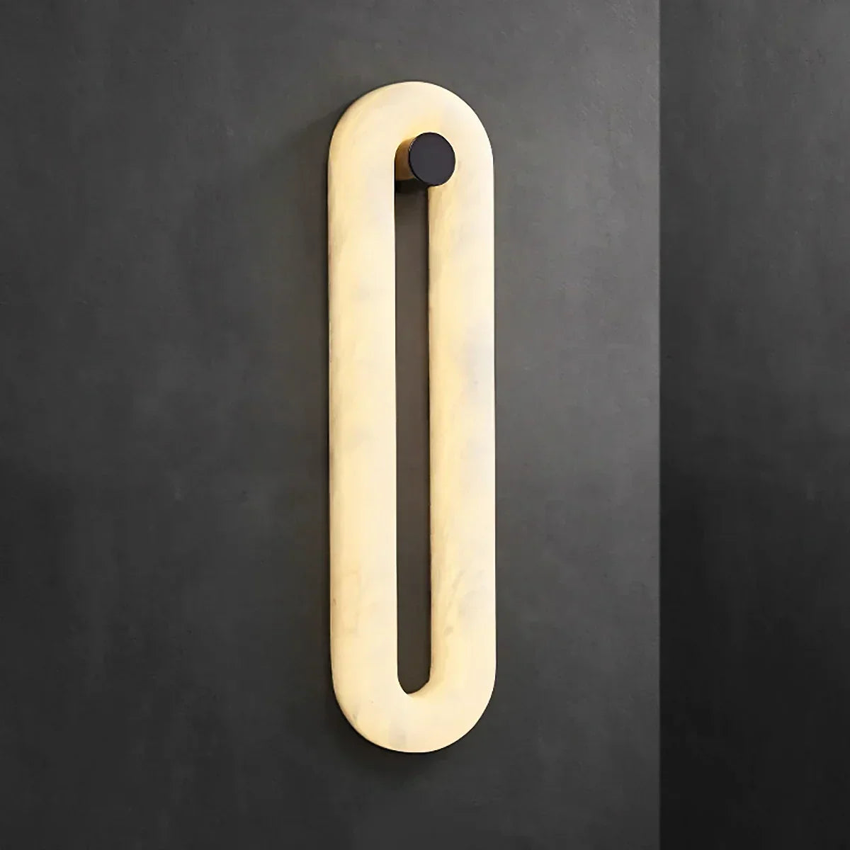 Alabaster Fader Elliptical Wall Lamp