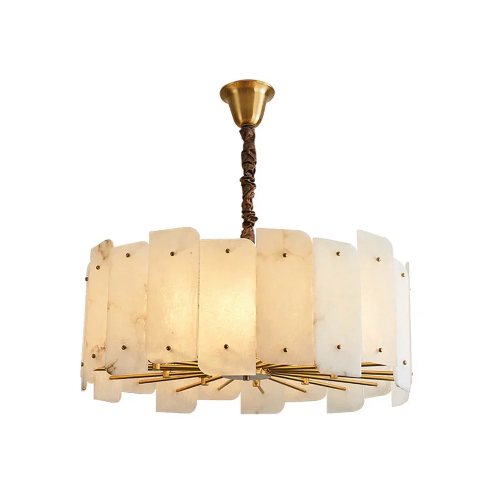 Alabaster Lorry Round Chandelier