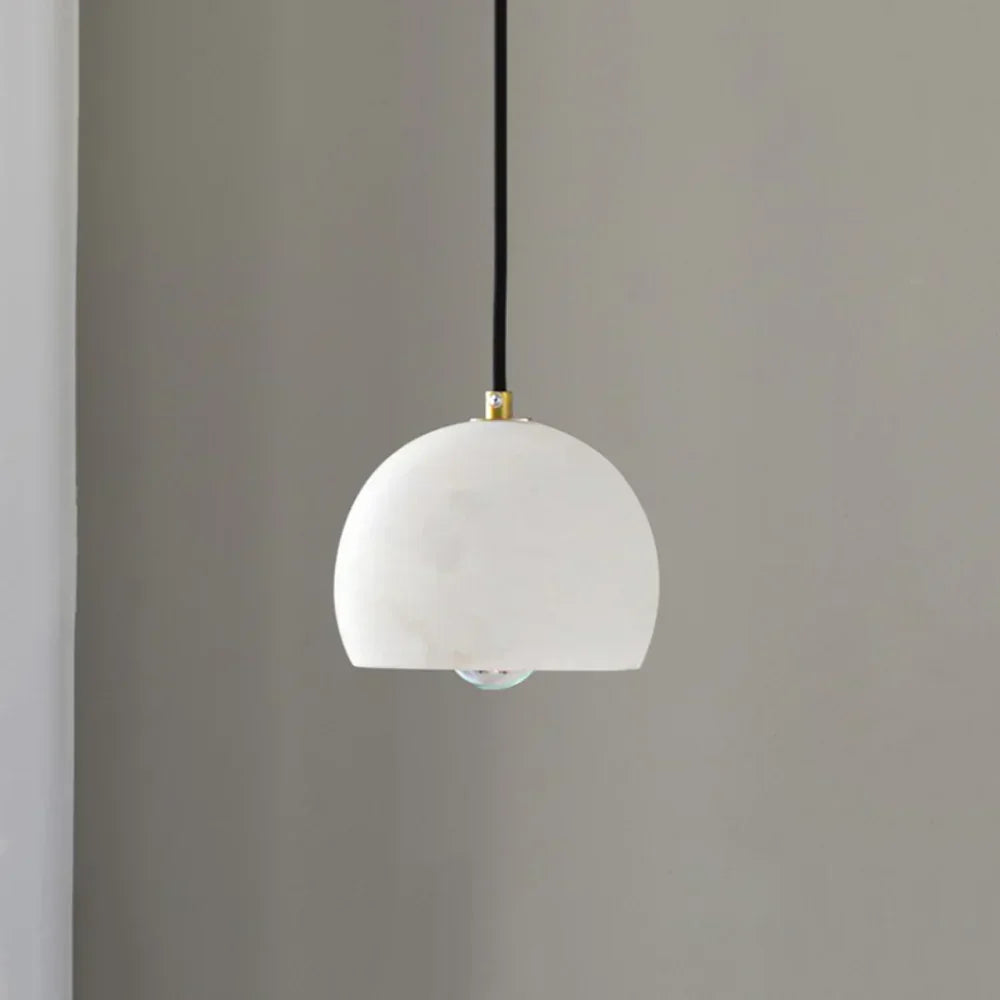 Semicircular Alabaster Pendant Light