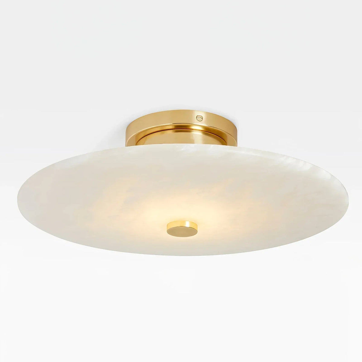 Round Ankeny Alabaster Ceiling Lamp