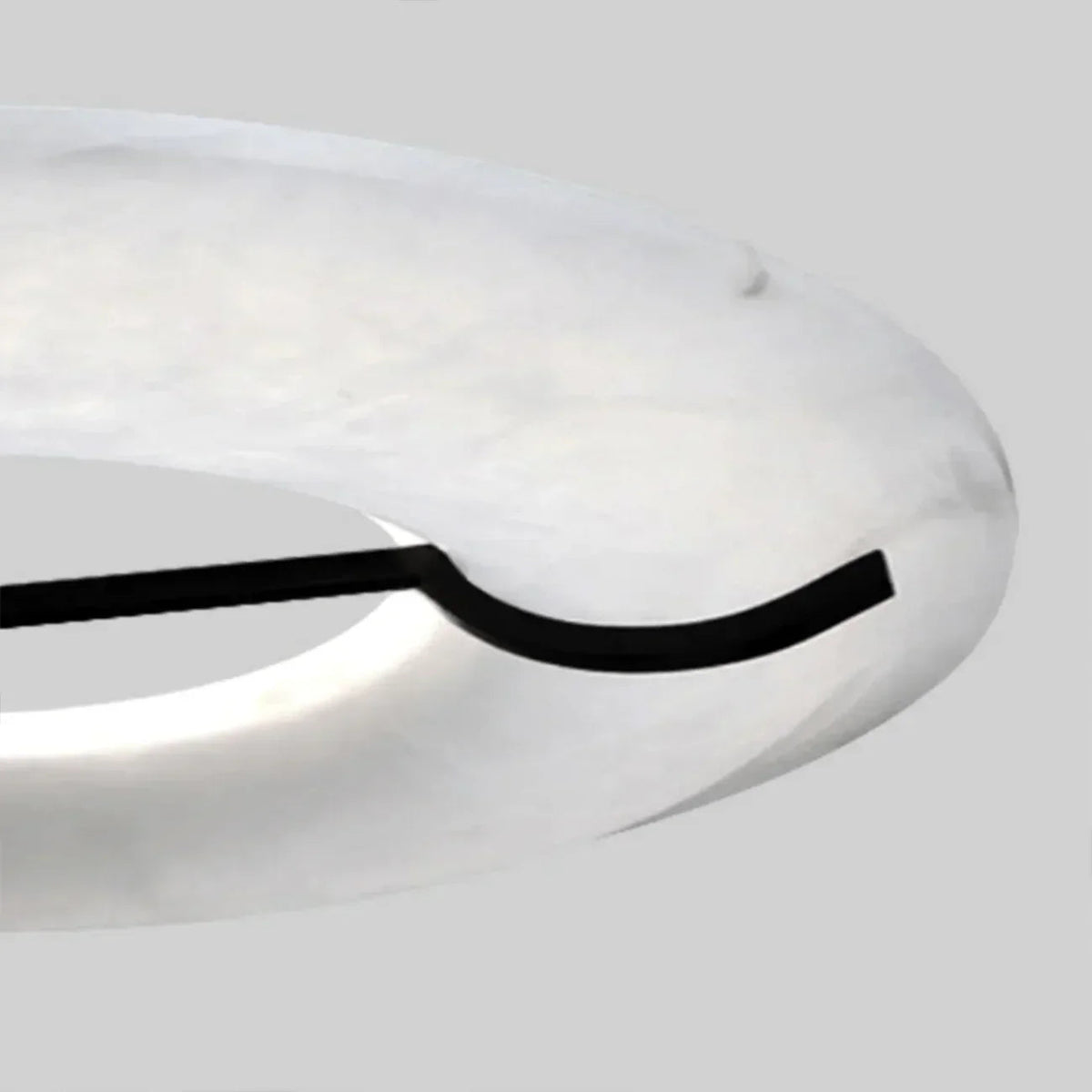 Round Carve Alabaster Pendant Light