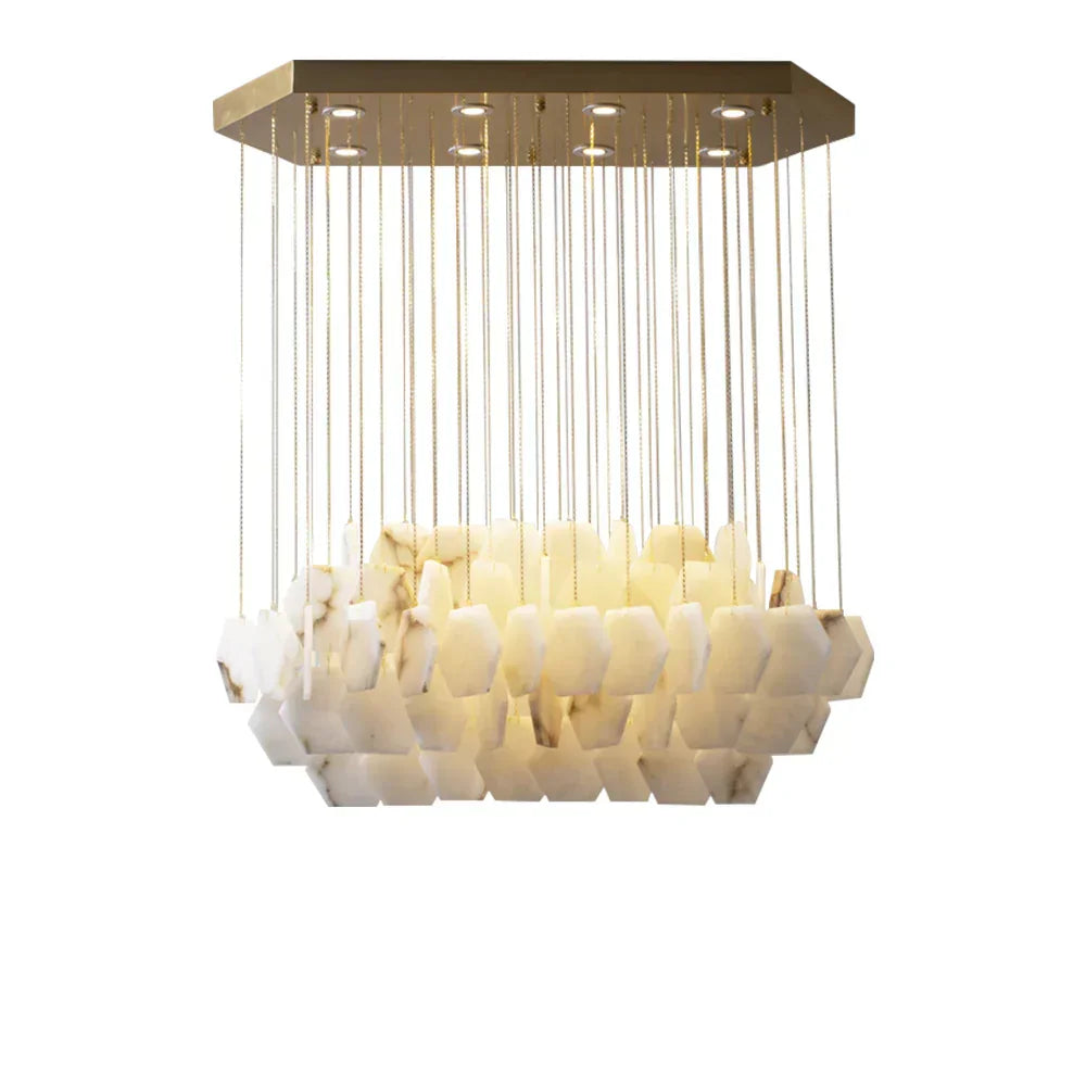 Natural Alabaster Chandelier