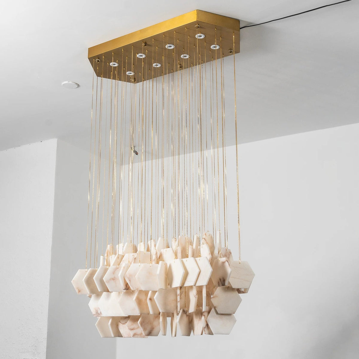 Natural Alabaster Chandelier