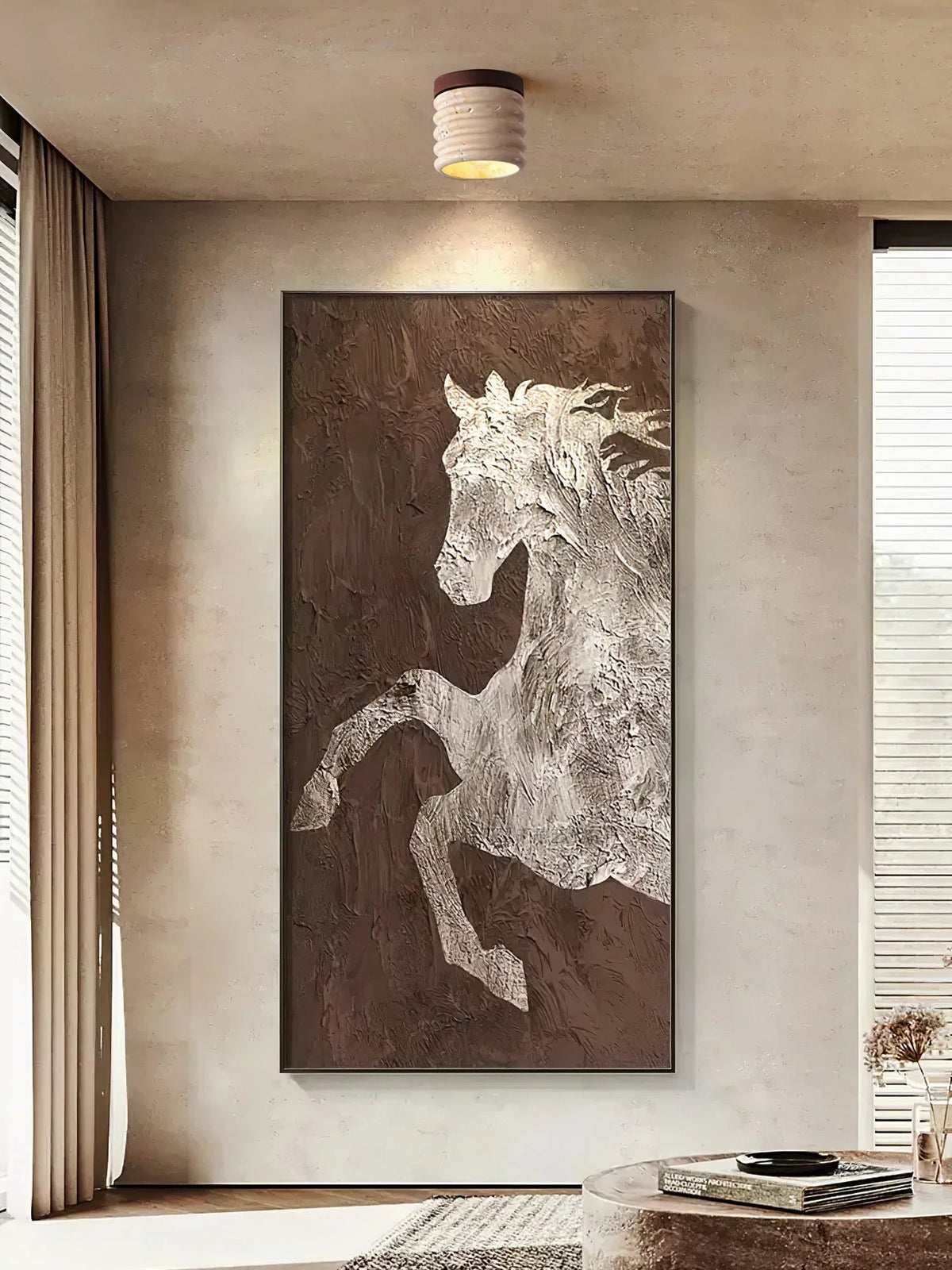 Travertine Vaarnii Ceiling Lamp