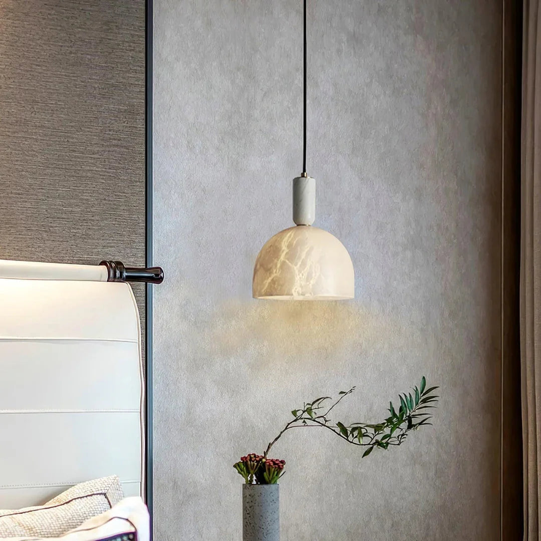 Acorn Alabaster Pendant Light