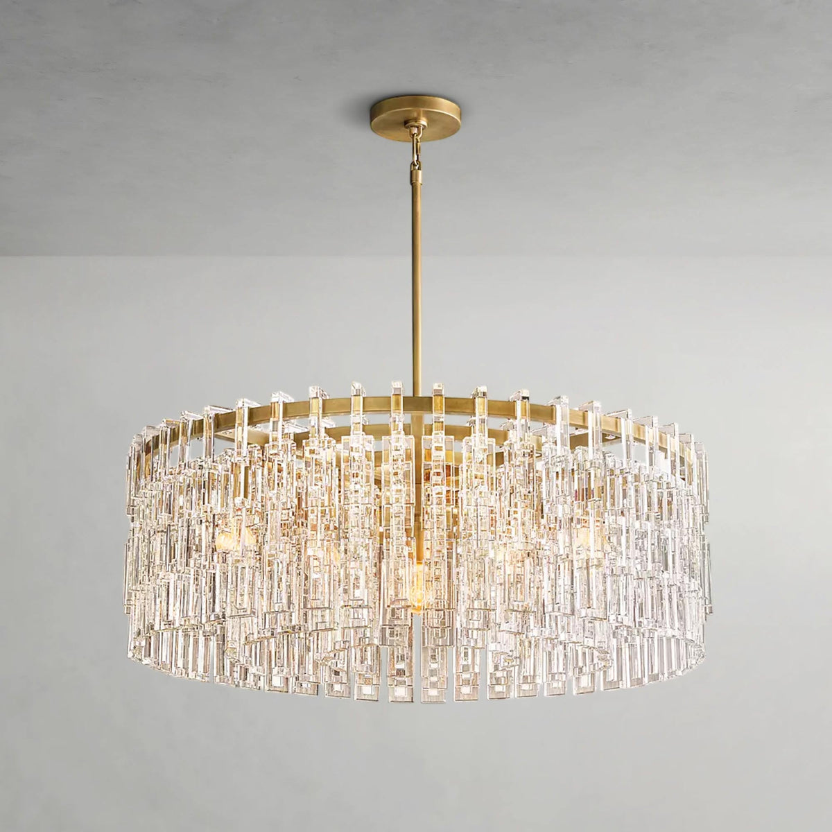 Marigana crystal chain chandelier brass36 product view