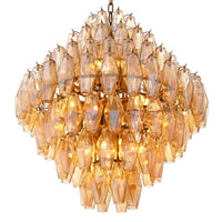 Merry faceted glass chandelier close-up detail large-detail-1