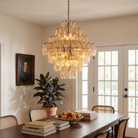 Merry tiered glass chandelier dining room lifestyle lifestyle-4